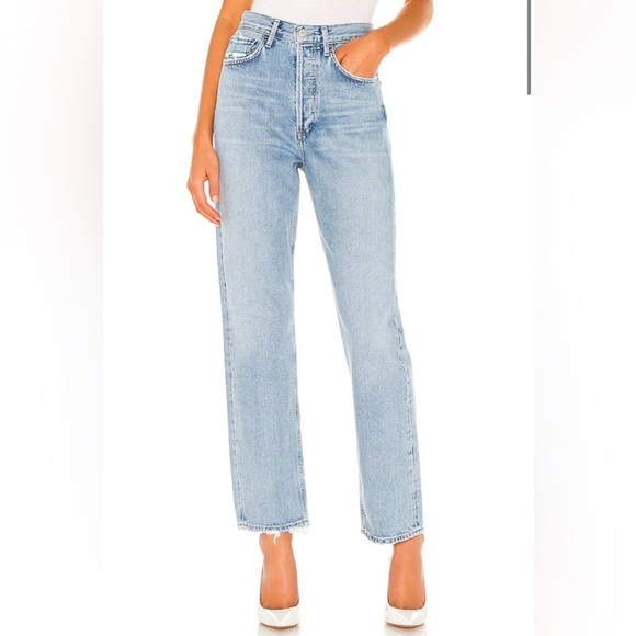 AGOLDE 90’s Mid Rise Loose Fit Jeans, Size 34 (v) - Picture 1 of 9